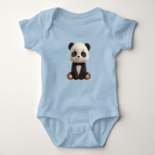 Body Para Bebê Cute Baby Panda Bodysuit (Frente)