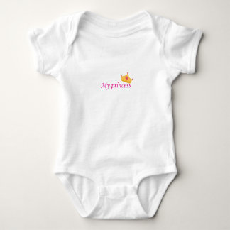 Body Para Bebê Cute baby undershirt with phrase (My Princess) on 