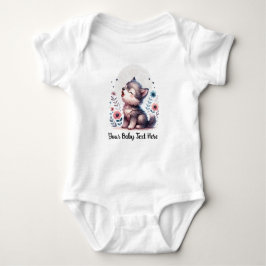 Body Para Bebê Cute Baby Wolf Howling