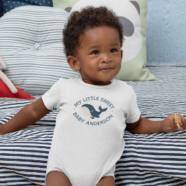 Body Para Bebê Cute Blue Whale Dolphin Sea Cartoon 