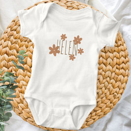 Body Para Bebê Cute bodysuit custom daisies for kids