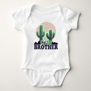 Body Para Bebê Cute Cactus Little Brother