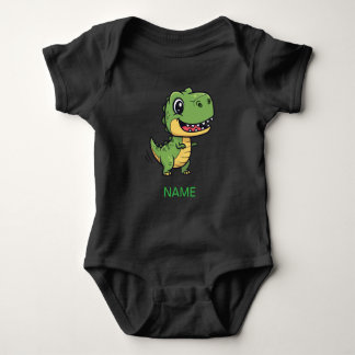 Body Para Bebê Cute Cartoon T-Rex Dinosaur Kids' T-Shirt