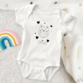 Body Para Bebê Cute Cat Heart Baby Body