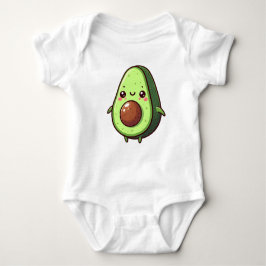 Body Para Bebê Cute Chibi Avocado
