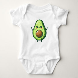 Body Para Bebê Cute Chibi Avocado