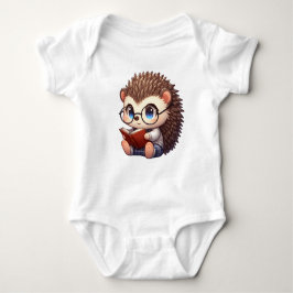 Body Para Bebê Cute Chibi Lendo Hedgehog