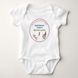 Body Para Bebê Cute Child Baby 1st Birthday Party Personalize