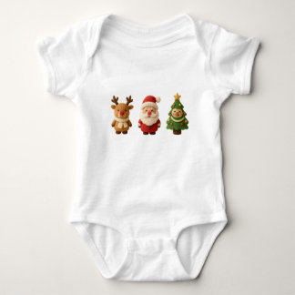 Body Para Bebê Cute Christmas Characters Baby Bodysuit – Reindeer