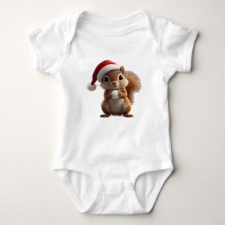 Body Para Bebê Cute Christmas Squirrel Baby Bodysuit