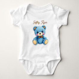 Body Para Bebê Cute Crochet Bear Personalized 