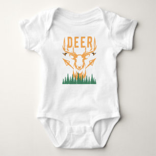 Body Para Bebê Cute Deer
