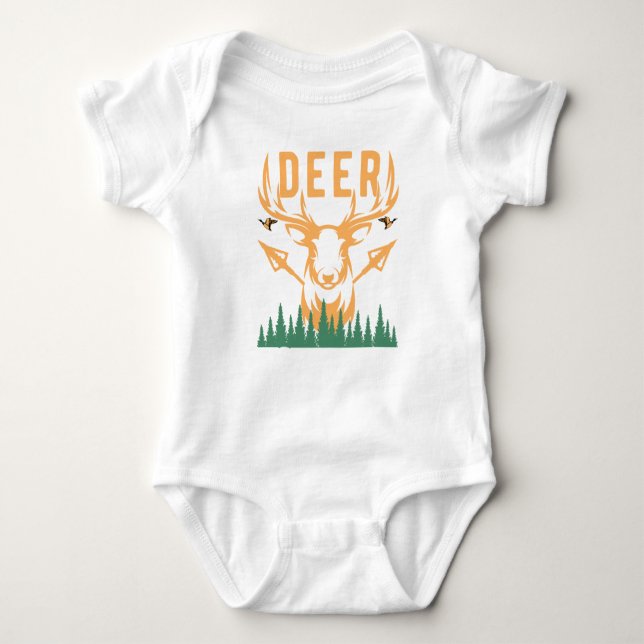 Body Para Bebê Cute Deer (Frente)