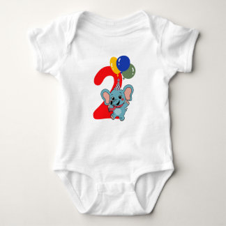 Body Para Bebê Cute elephant for toddlers Two months birthday
