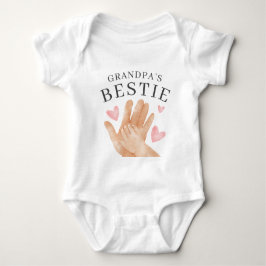 Body Para Bebê Cute Grandpa's Bestie Heart and Hands