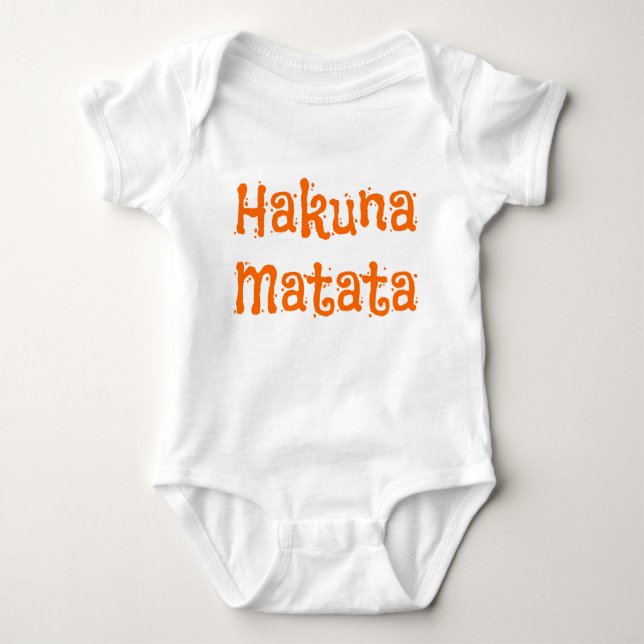 Body Para Bebê Cute Hakuna Matata (Frente)