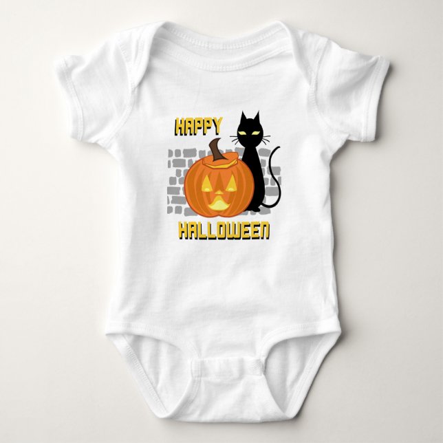 Body Para Bebê Cute Halloween  (Frente)