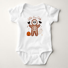 Body Para Bebê Cute Halloween Gingerbread Skeleton Little Boo 