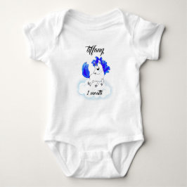 Body Para Bebê cute Happiness magic blue unicorn