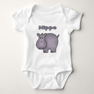 Body Para Bebê Cute Hippo