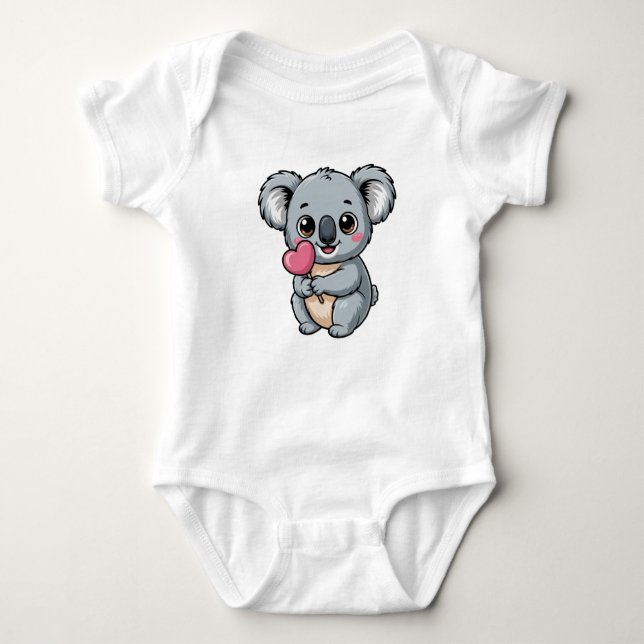 Body Para Bebê Cute Kawaii Baby Koala (Frente)