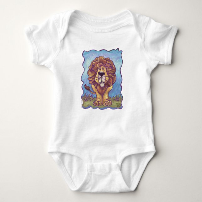 Body Para Bebê Cute Lion Baby Jersey (Frente)