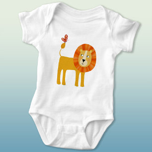 Body Para Bebê Cute Lion Safari Animal