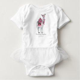 Body Para Bebê Cute Llama Animal | Menina | Roupa de bebê