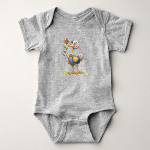 Body Para Bebê Cute Ostrich