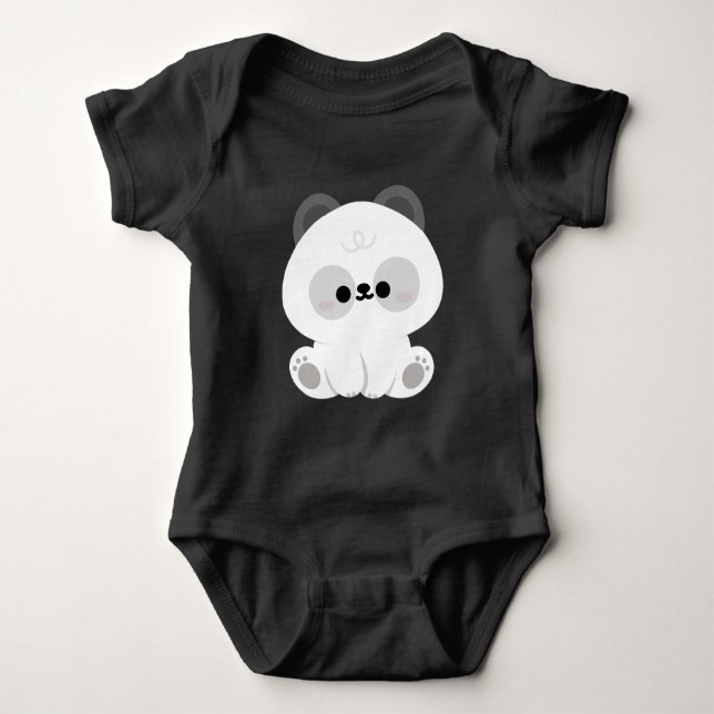 Body Para Bebê Cute Panda (Frente)