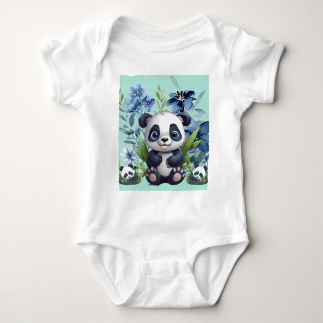 Body Para Bebê Cute Panda Baby (Frente)