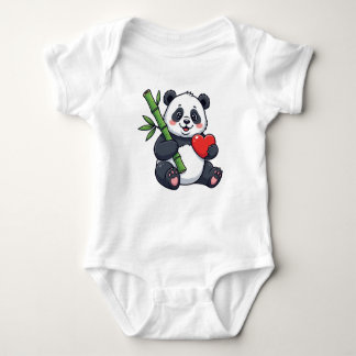 Body Para Bebê Cute Panda with Bamboo Kids Dress – Adorable Anima