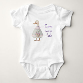 Body Para Bebê Cute Pastel Cottagecore Faith Duck Flowers Bow