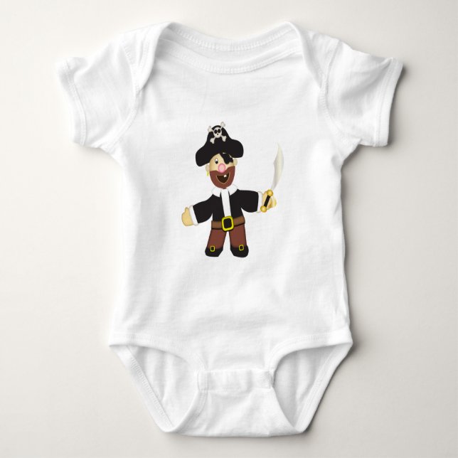Body Para Bebê Cute Pirate (Frente)