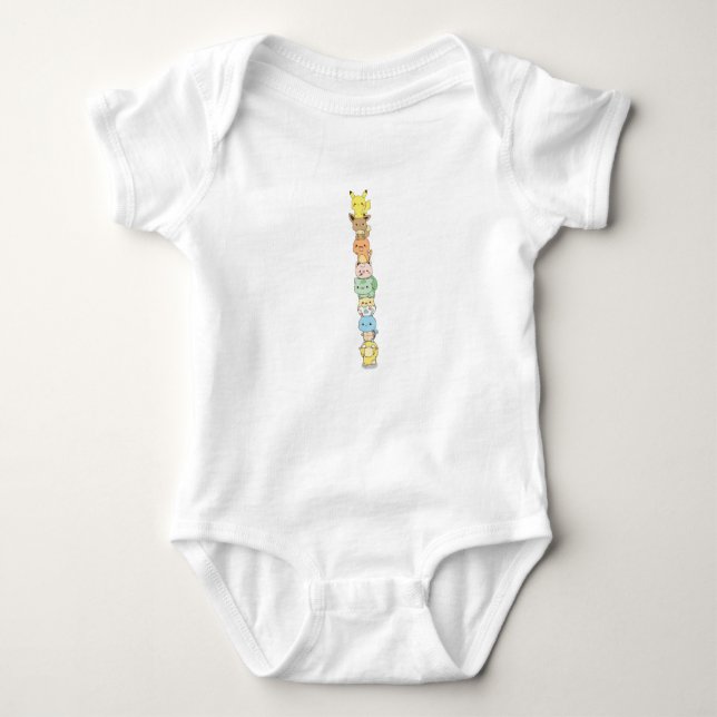 Body Para Bebê Cute Pokémon Baby Bodysuit, Pokemon Bodysuit (Frente)
