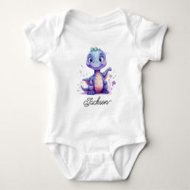 Body Para Bebê Cute Purple Baby Dinosaur