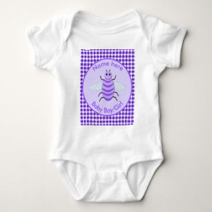 Body Para Bebê Cute Roxo Bebê É Personalizado Neutro