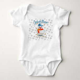 Body Para Bebê Cute Snowman