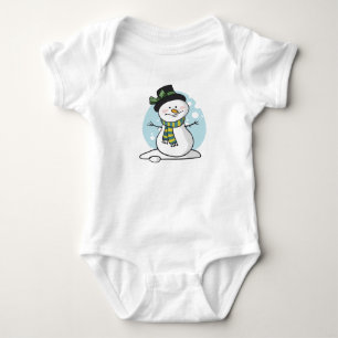 Body Para Bebê Cute Snowman Baby Bodydress