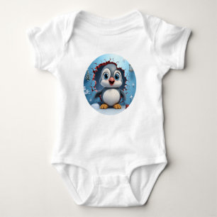 Body Para Bebê Cute Snowy Explorer Penguin Baby