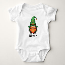 Body Para Bebê Cute St. Patrick's Day Lucky Leprechaun Gnome 