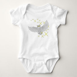 Body Para Bebê Cute Star Owl T-Shirt