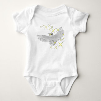 Body Para Bebê Cute Star Owl T-Shirt