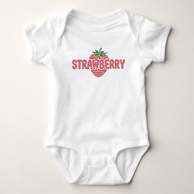 Body Para Bebê Cute Strawberry Baby Style (Frente)