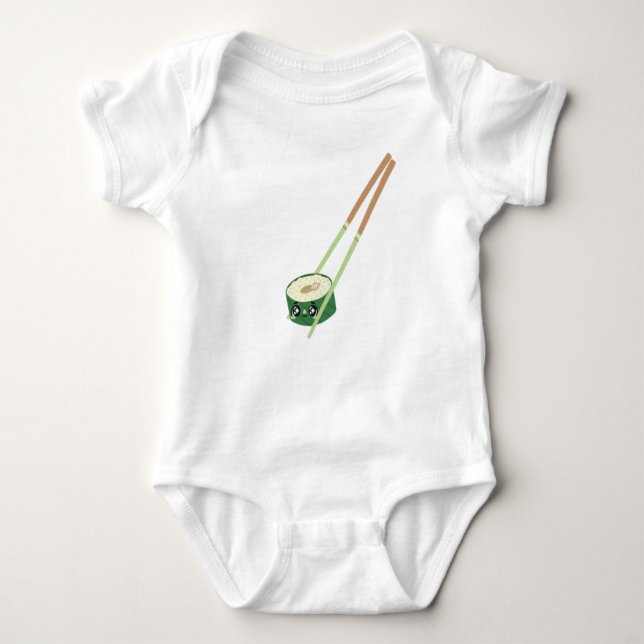 Body Para Bebê Cute Sushi,kawaii Sushi,Sushi amadurece biquinho (Frente)