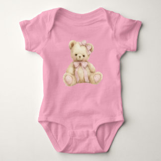 Body Para Bebê Cute Teddy Bear Baby Jersey Bodysuit