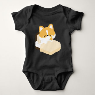 Body Para Bebê Cute Tired Corgi