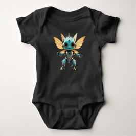 Body Para Bebê Cute Turquoise Dancing Robot Pixie