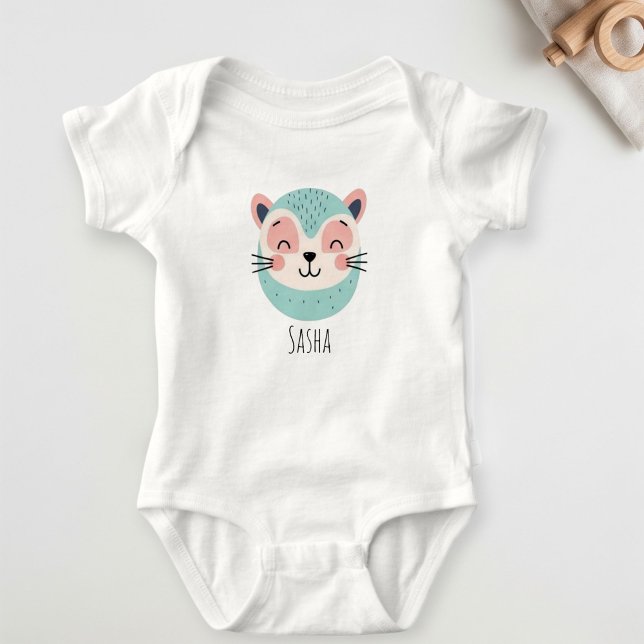 Body Para Bebê Cute White Personalized Baby Bodysuit – Adorable (Criador carregado)