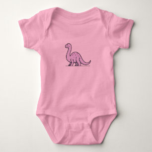 Body Para Bebê CuteForKids - Brontossauro